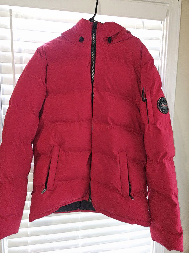 Supply And Demand Red Puffer Jacket