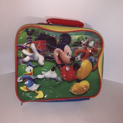  Disney 3-D Mickey Insulated Lunch Box w Handle 