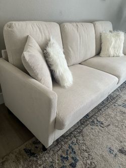 Beige sofa