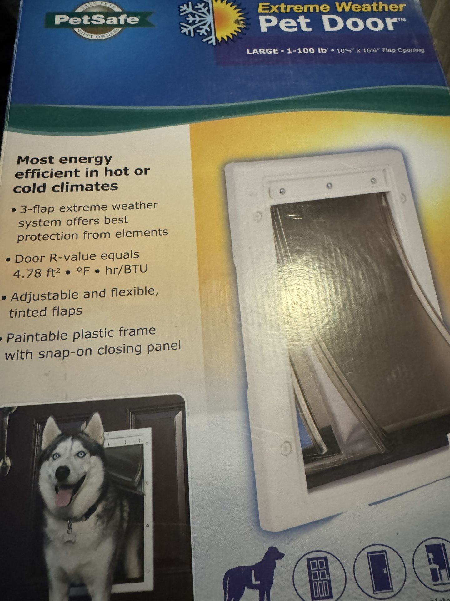 Pet Door Extreme Weather Large Dogs