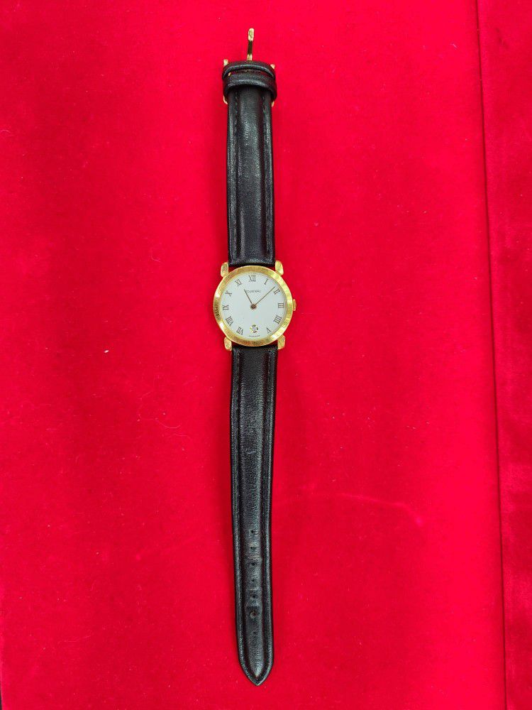 Tourneau Wristwatch Women’s Vintage Leather W/ Gold