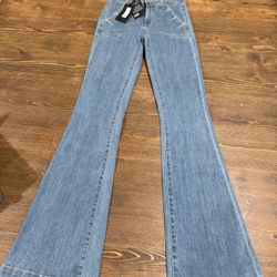 PAIGE High Rise Bell Canyon Flare Jeans Size 26 NWT