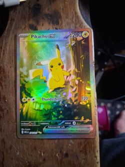 Pikachu ex Pokémon Card 276/217 Holo Rare