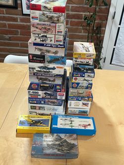 Bulk Lot of 27 Vintage Model Airplane Kits All New
