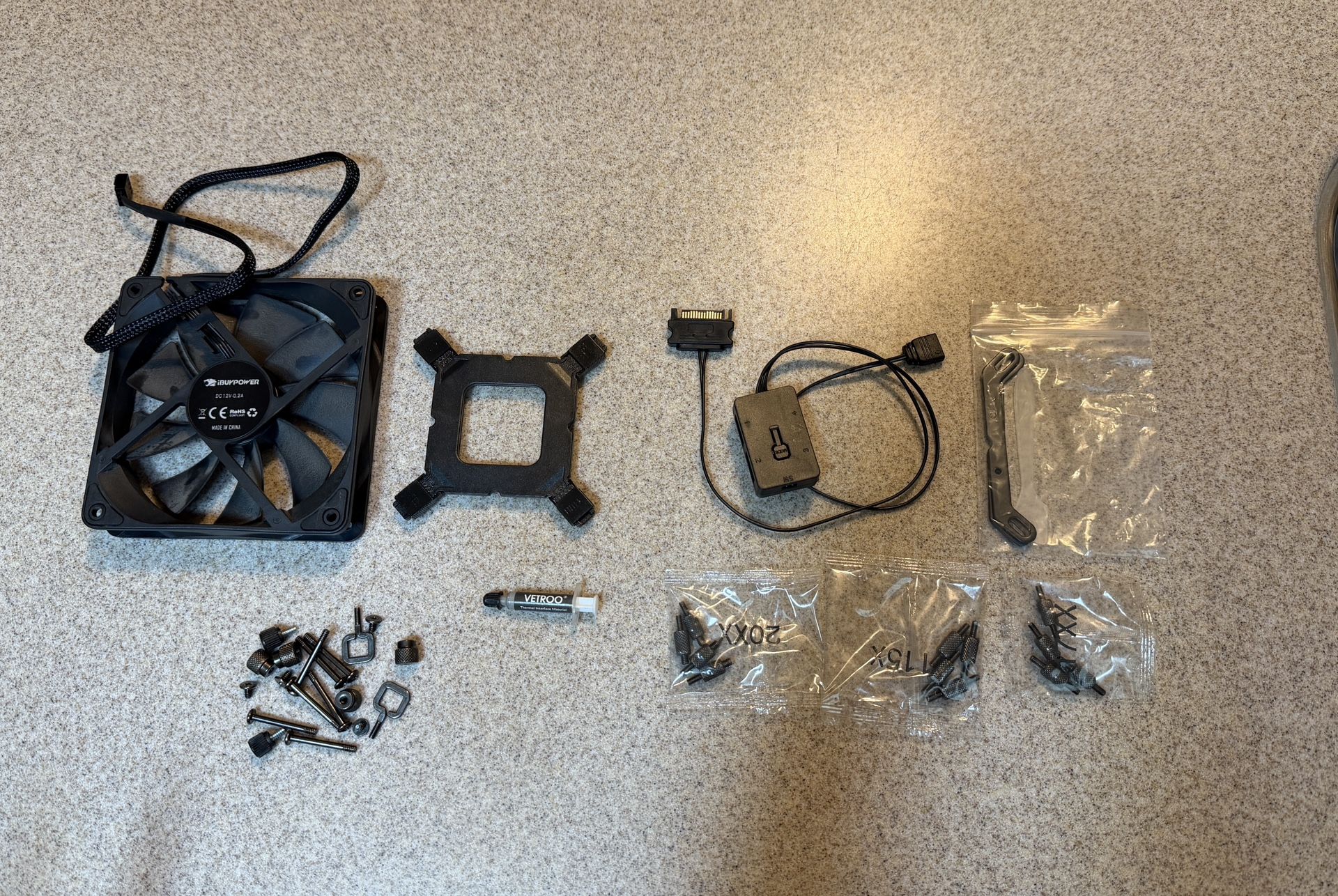 FREE - iBuyPower Computer Fan, Thermal Paste, Parts