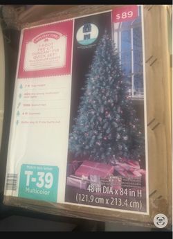 Holiday Time 7-Foot Pre-Lit Duncan Fir Christmas Tree