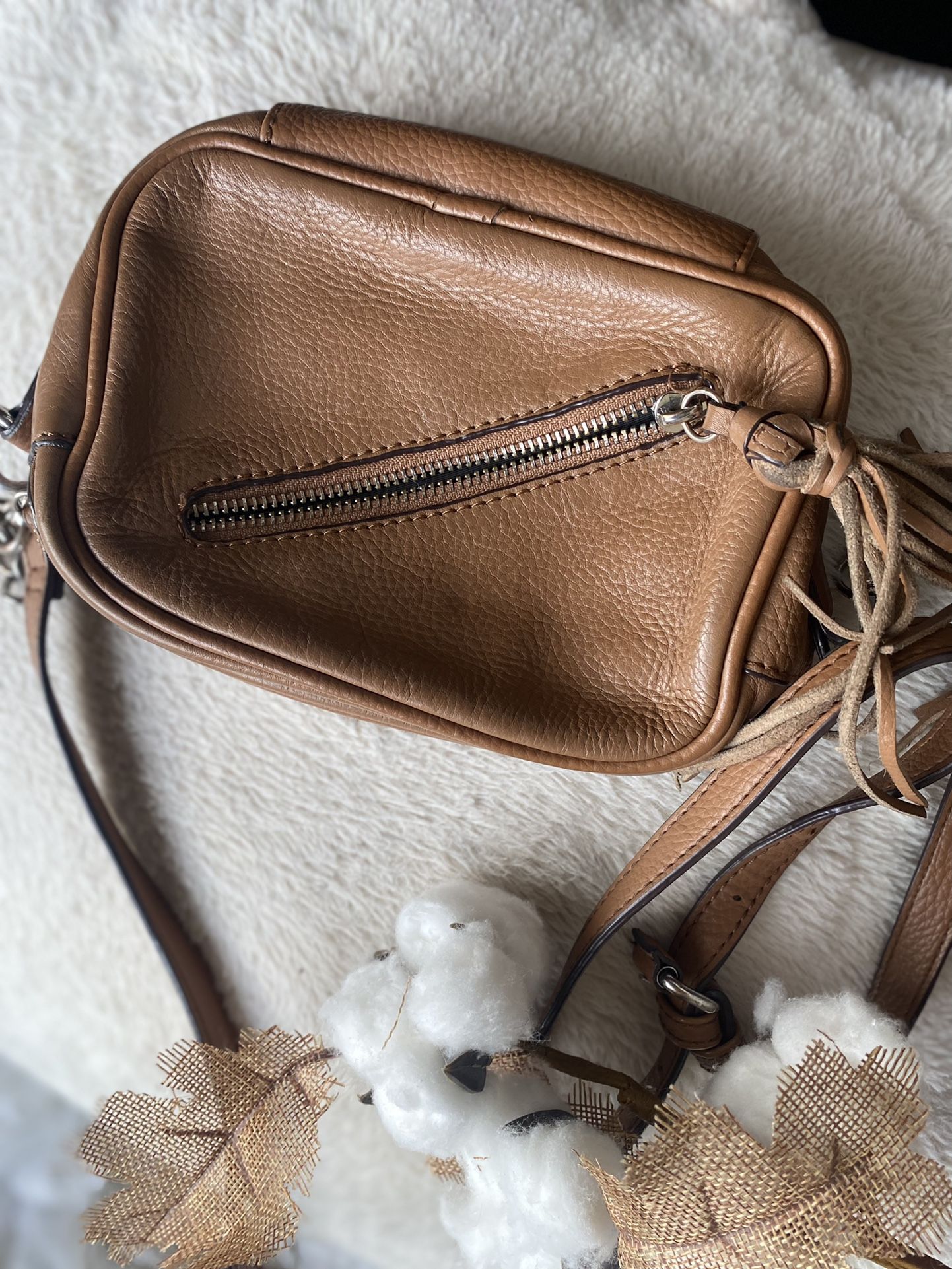 Sanctuary Brown Tassel Leather Bag