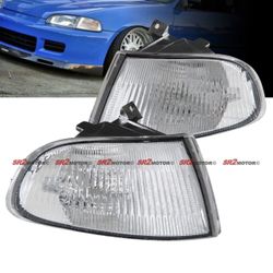 For 92-95 Honda Civic Coupe Hatchback JDM Vision Clear Turn Signal Corner Lights