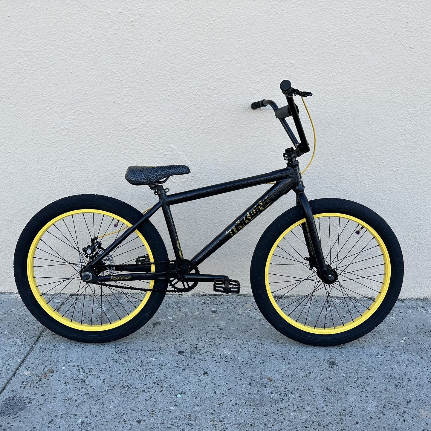 Brand New Throne Black Mamba 24 BMX Bike.