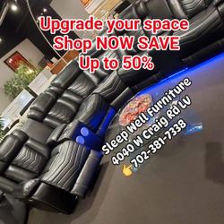 ✨️ Reclining Sectional, Sofas ✨️ Furniture Queen Bedrooms, Dining Avail 