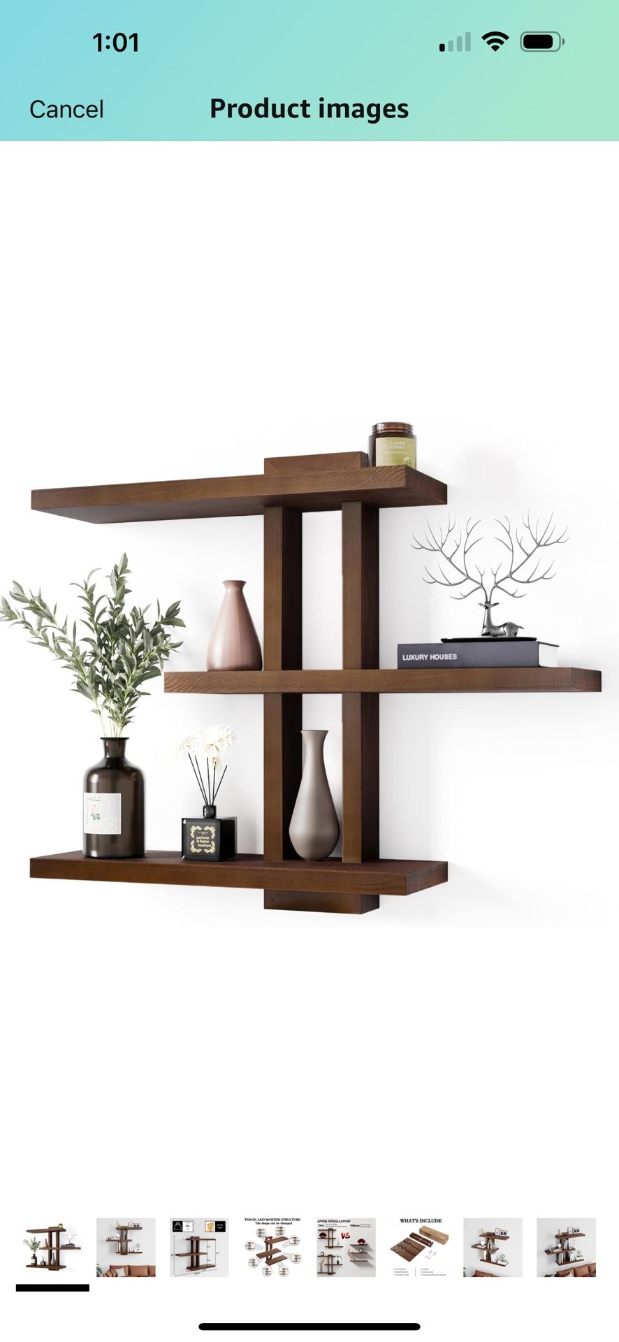 Variable Wood Floating Shelves Set of 3