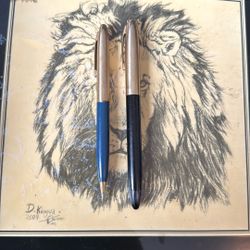 Two vintage Schaeffer pens with 14 K tip one is for lead and one is for ink