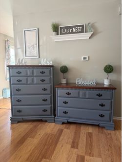 ✨🤎🩶Beautiful solid dresser set🩶🤎✨
