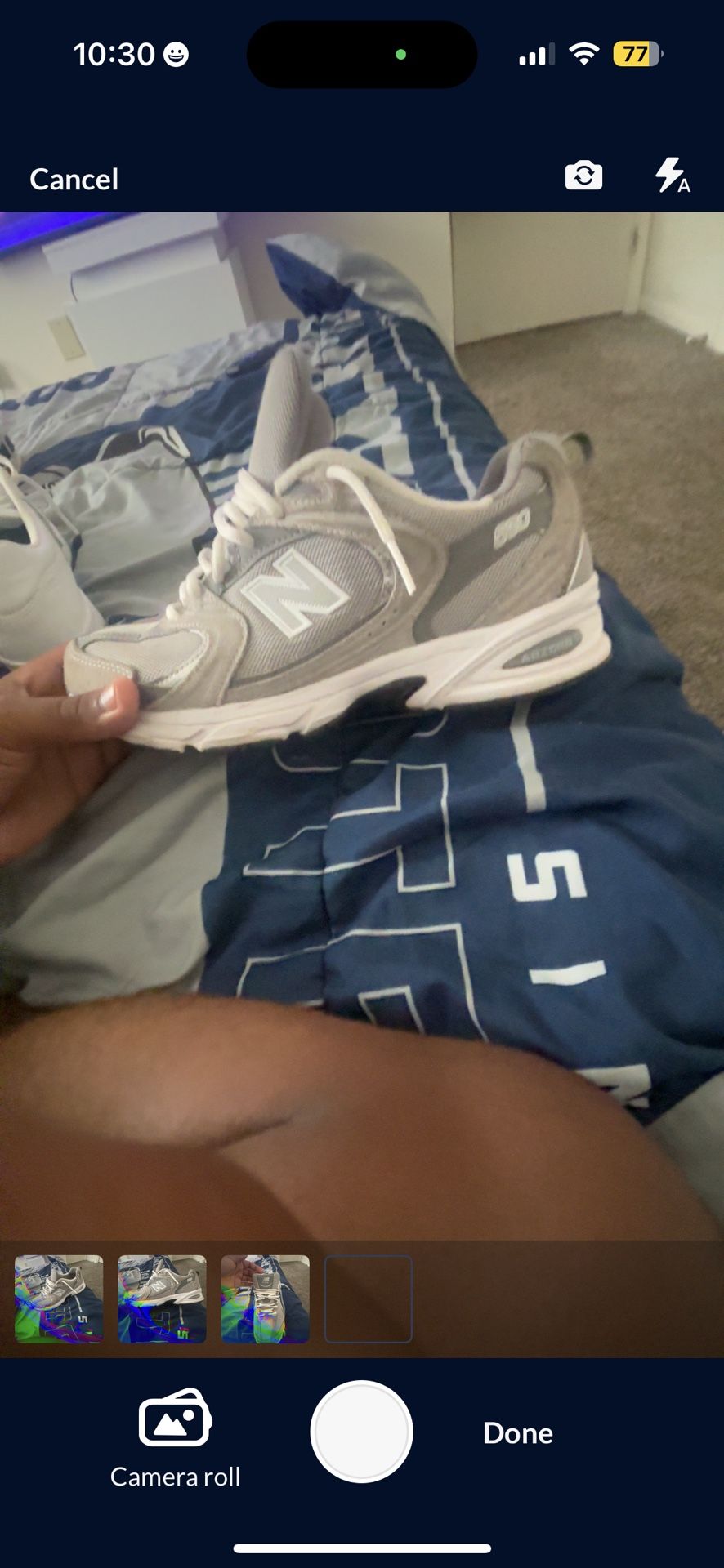 Grey And White New Balance