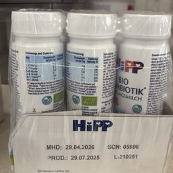 Brand new Hipp German formula ready to feed