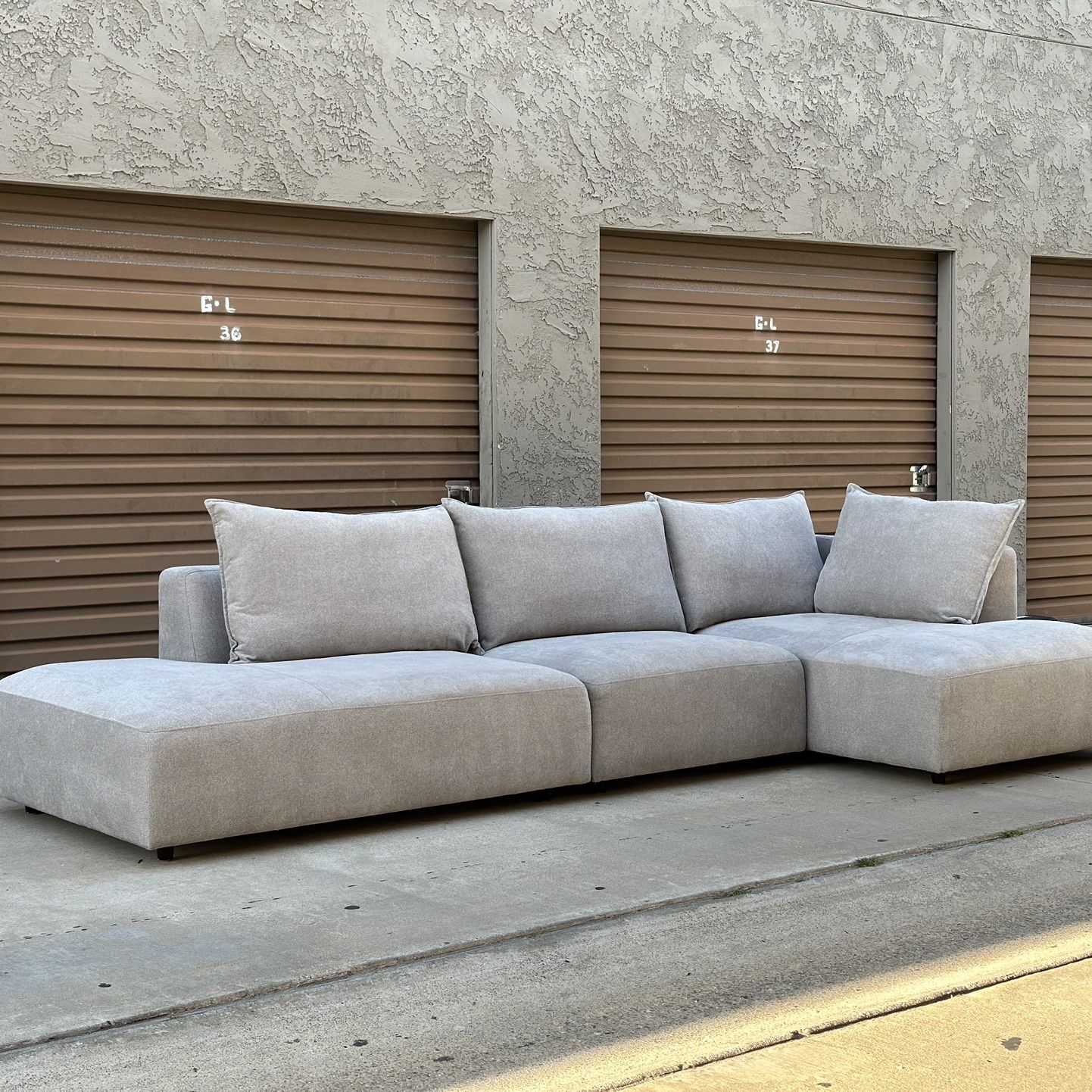 Macon fabric sectional costco best sale