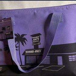 Purple Trader Joe's Bag