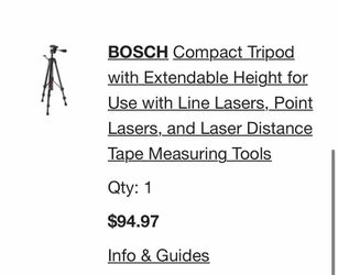 Bosch Compact Tripod for Lasers