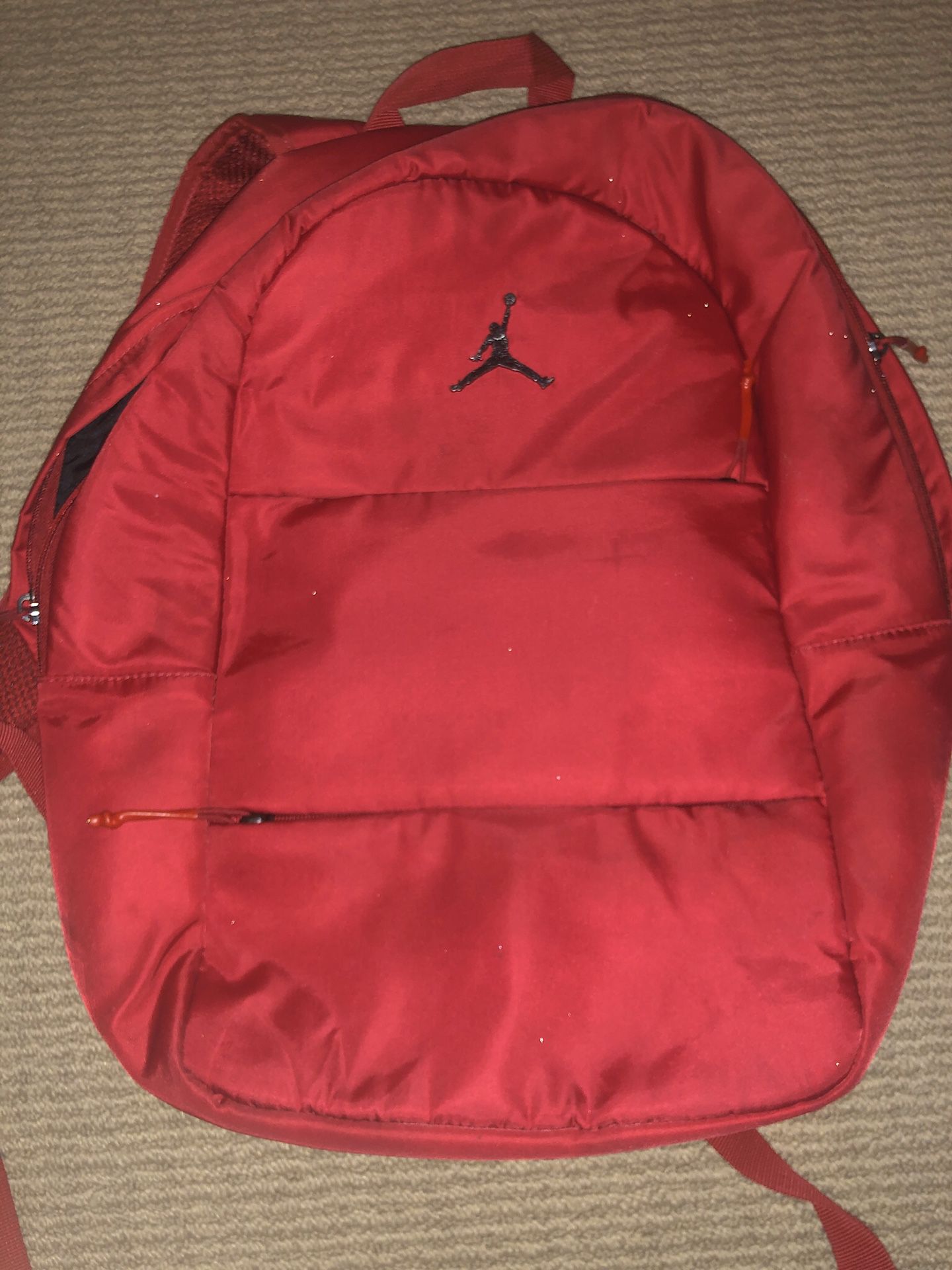 Red jordan backpack
