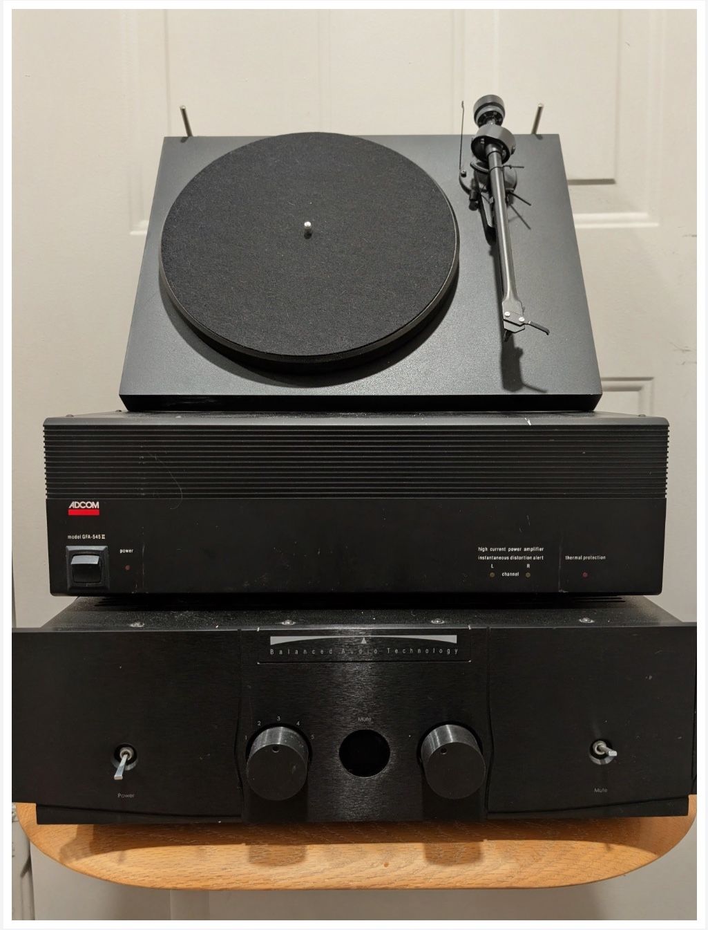 Vintage Hi-Fi Stack — BAT Tube Preamp + Adcom Amp + Pro-Ject Turntable — $300 OBO