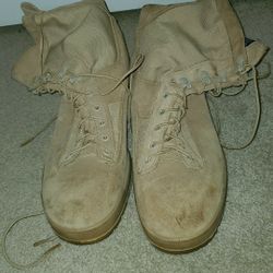 Sand Military Boots Size 13.5 N Combat Army 