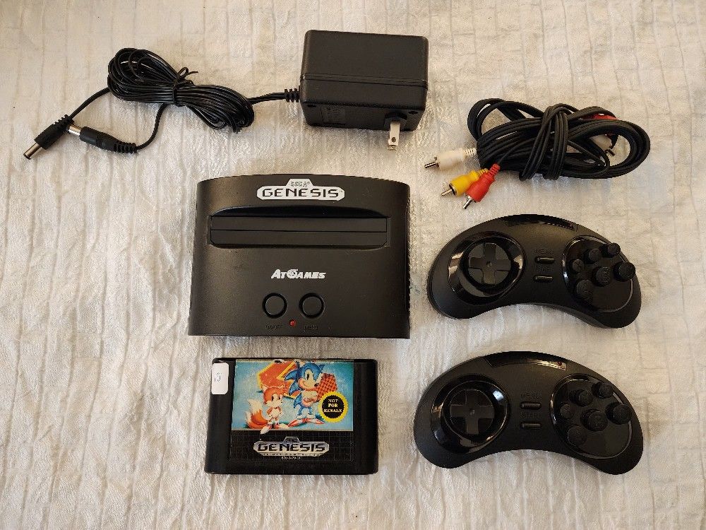 Sega System With Sonic 2 Game