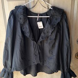 Free People, Navy Blue, Medium 