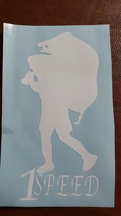 One speed boar packing sticker
