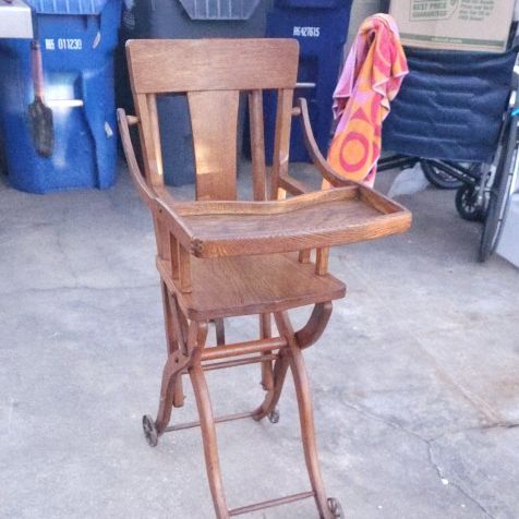 High Chair From The 1930's 