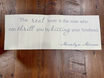 Marilyn Monroe Quote Sticker Decal 