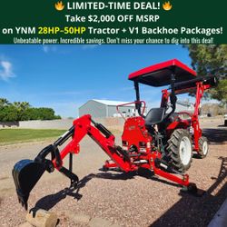 YNM 2610 Tractor with V3 BACKHOE PACKAGE 