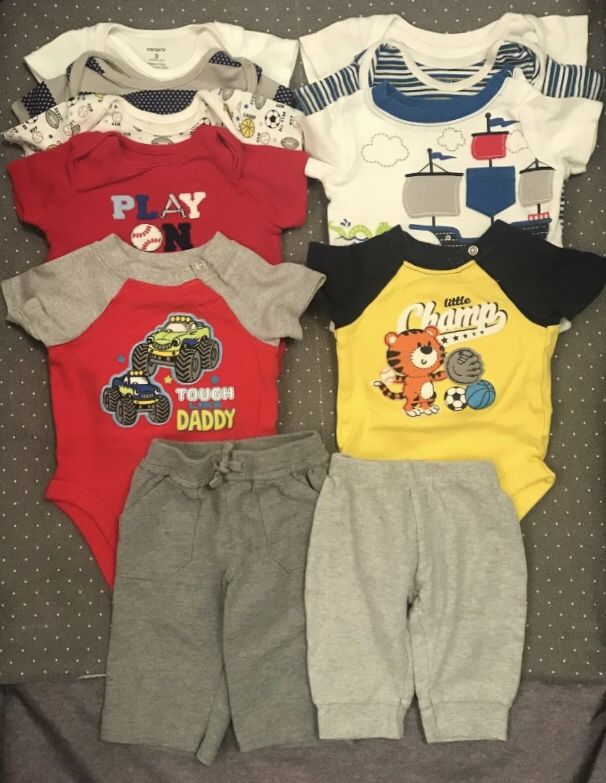 Baby boy clothes lot 0-3 mo