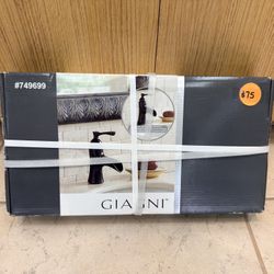 GIAGNI ANDANTE VINTAGE BRONZE WATERSENSE WATERFALL BATHROOM SINK FAUCET 