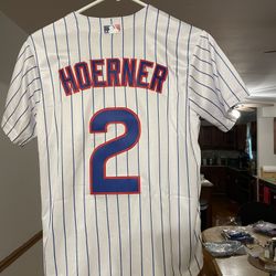 Youth Kids Swanson Hoerner Chicago Cubs Jerseys White Pinstripes Or Cubbie Blue 