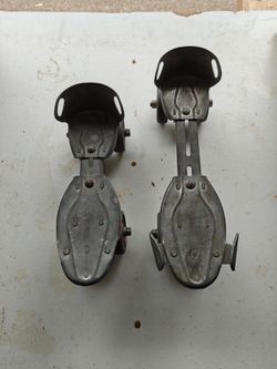 Vintage Hustler Speed King Clamp-On Roller Skates Antique Decor
