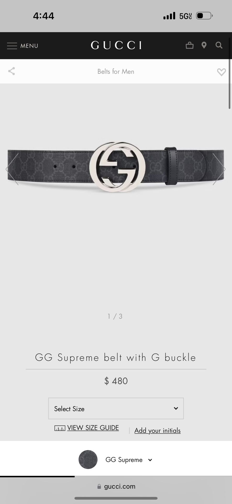 Supreme Belts for Men