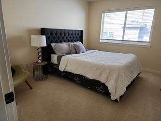 Queen Bed With Free Box Spring And Mattress 