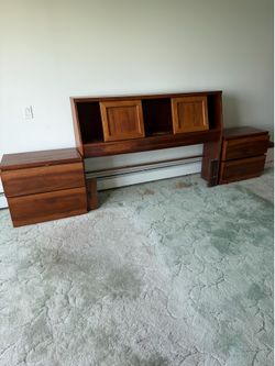 Queen size headboard only and dresser with mirrors