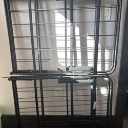 Folding Bed Frame, Black, Full Metal No Tools Required -- (MUST GO by 10/15)