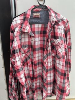 Men’s Long Sleeve Plaid Shirt