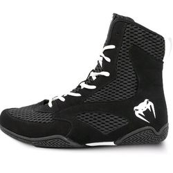 New Venum Contender Boxing Shoes Black/ White US Size 12 EUR 45.5