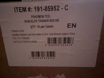 Pokemon TCG: SV08 surging sparks Elite Trainer Box Case (10 Count)
