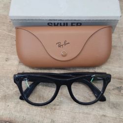 Ray ban meta Skyler glasses with meta Ai audio photo video clear to sapphire transition lenses 