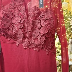 Entry Red Flora Dress