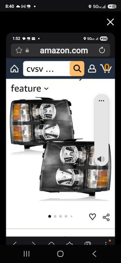 Black Headlamp assembly for 07-13 Chevy silverado