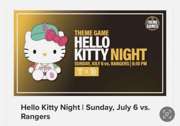 Hello Kitty Padres plush