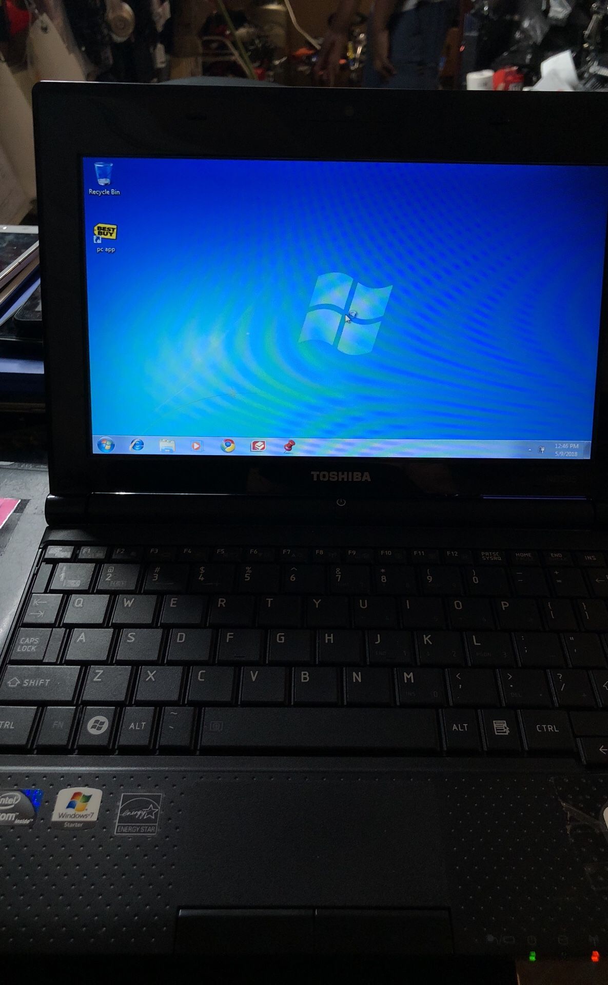 Toshiba Windows 7 Mini laptop no charger