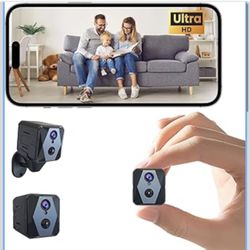 Indoor Camera, 4K Security Camera, Wireless Camera with 100-day Standby Time, Real-Time Recording, AI Motion Detection, Support Cloud & TF Storage, Au