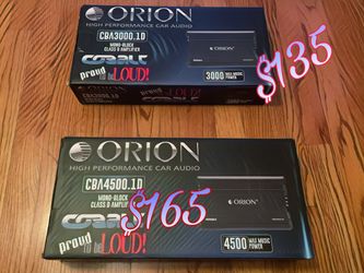 Orion car amplifiers new In Box MONO BASS