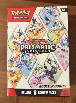 Pokémon Prismatic Evolutions pokemon TCG Booster Bundle Box sealed - 6 Packs English